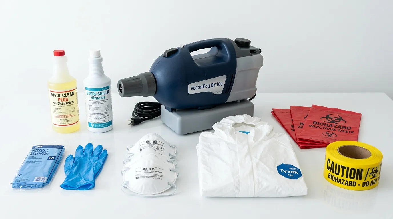 Professional biohazard remediation crew working in Silver Springs