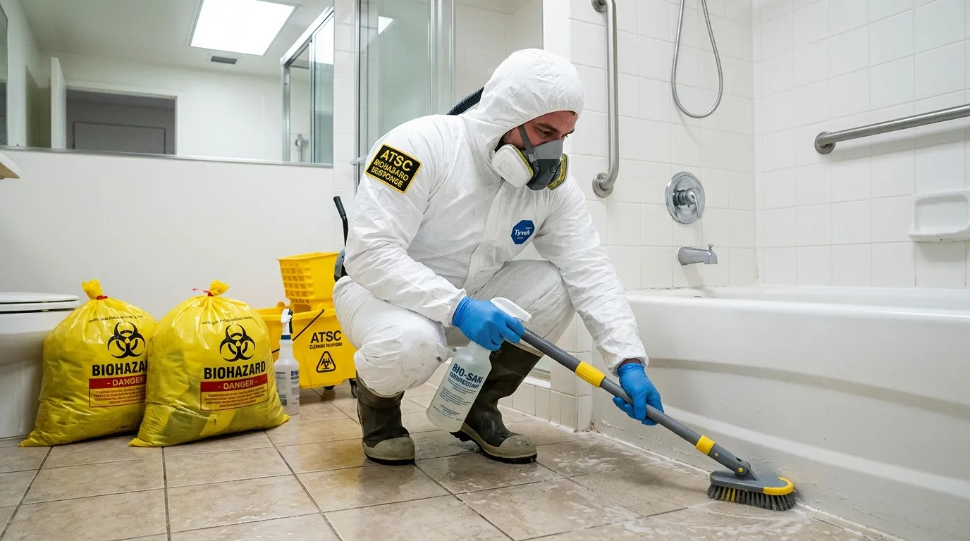 Decontamination equipment deployed for Blood Cleanup in Silver Springs